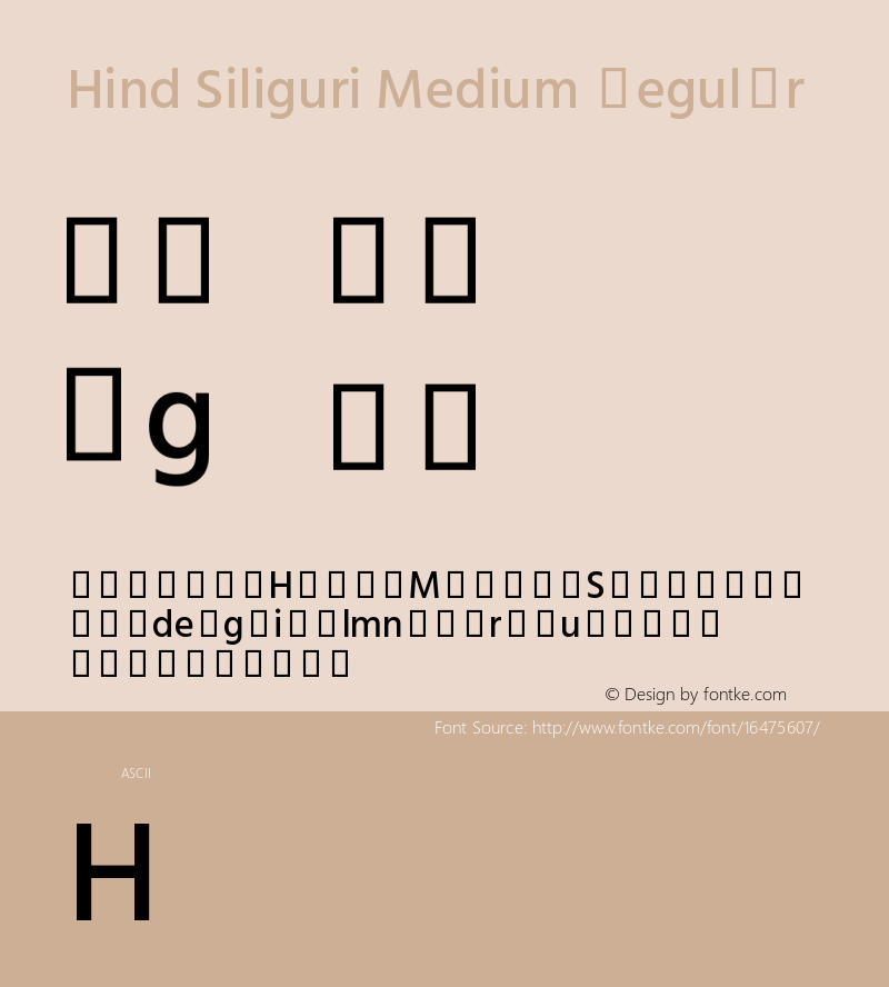 Hind Siliguri Medium Regular Version 0.702;PS 1.0;hotconv 1.0.81;makeotf.lib2.5.63406 Font Sample