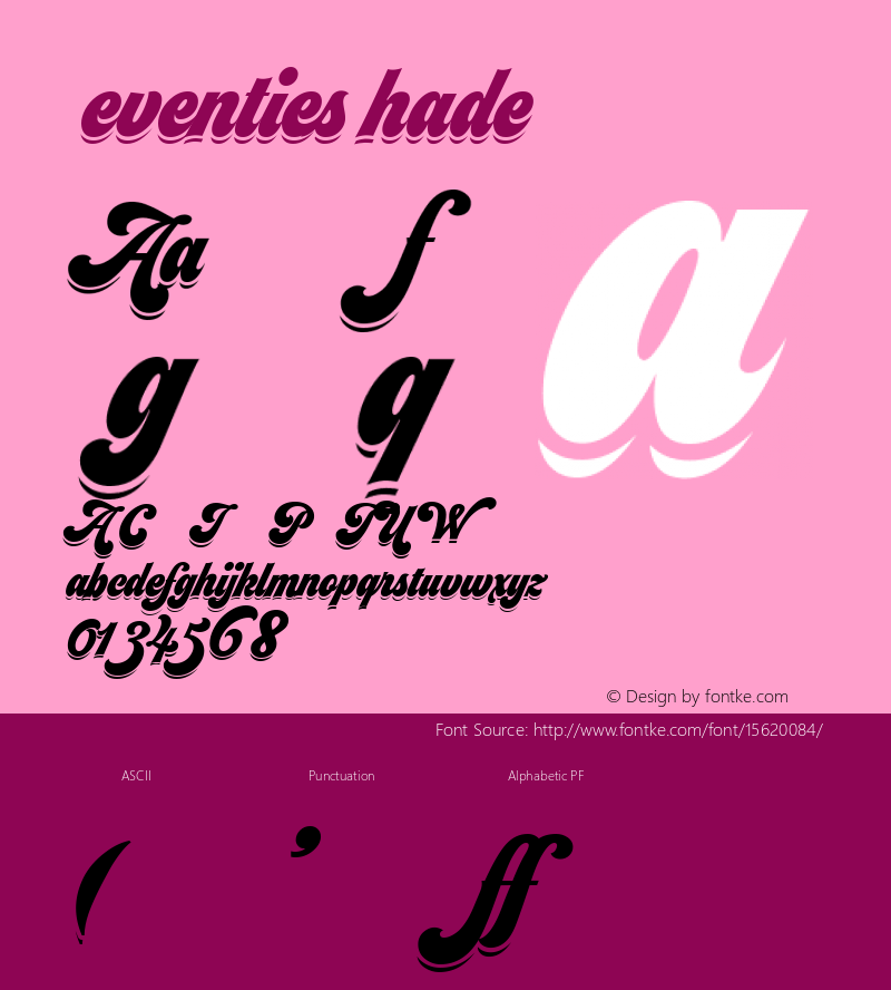 SeventiesShade ☞ 1.000;com.myfonts.easy.argentina-lian-types.seventies.shade.wfkit2.version.4sWh Font Sample