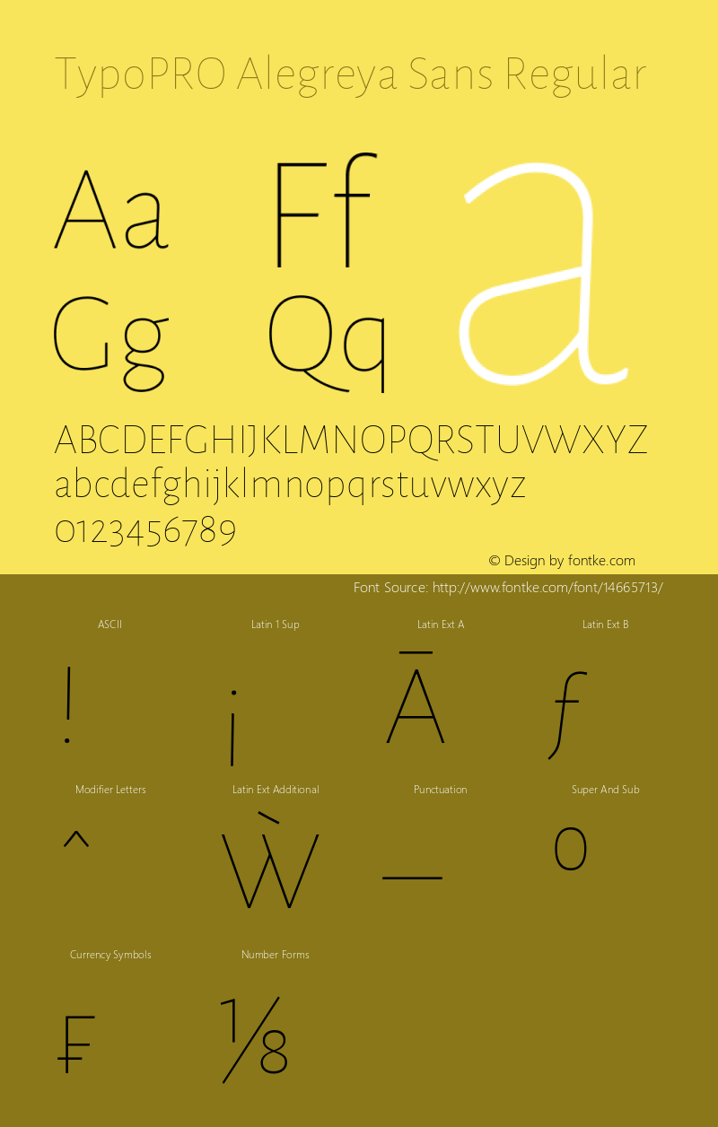 TypoPRO Alegreya Sans Regular Version 1.000;PS 001.000;hotconv 1.0.70;makeotf.lib2.5.58329 DEVELOPMENT Font Sample