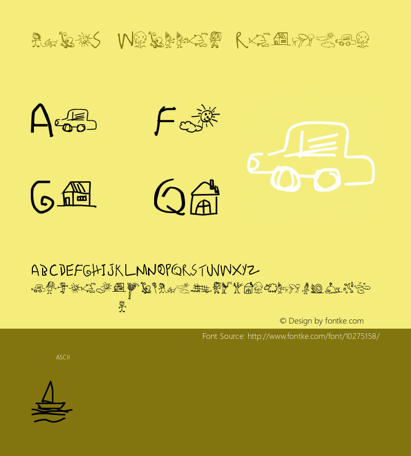 kidS Written Regular Version 1.00 February 27, 2010, initial release Font Sample