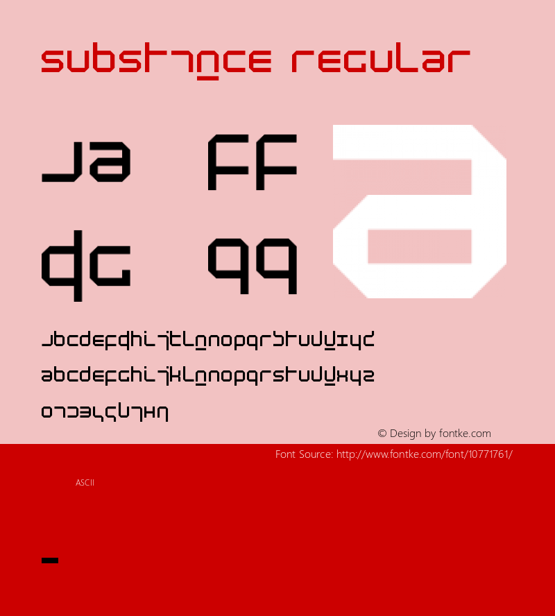 subst1mce Regular Version 1.0 Font Sample