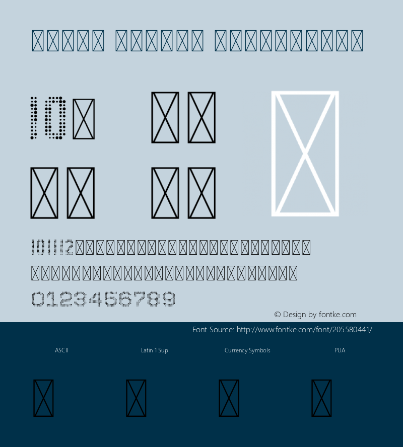 Hours Matrix Underinked Version 001.001图片样张