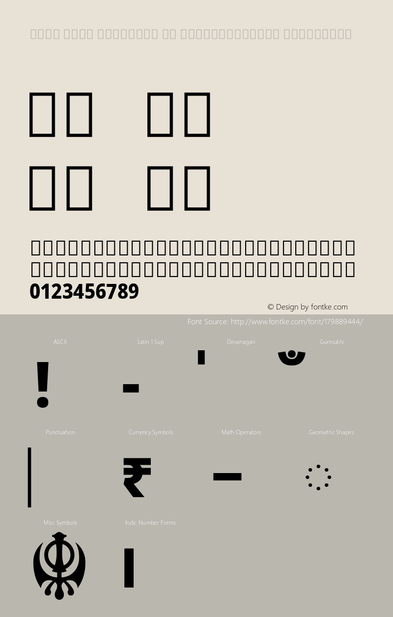 Noto Sans Gurmukhi UI SemiCondensed ExtraBold Version 2.001; ttfautohint (v1.8.4) -l 8 -r 50 -G 200 -x 14 -D guru -f none -a qsq -X 