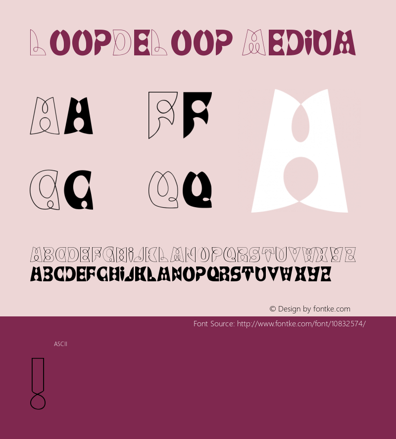 LoopDeLoop Medium Version 001.001 Font Sample