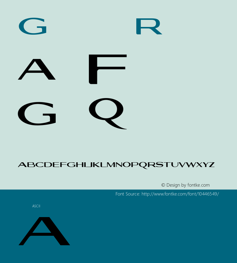 Georgiquas Regular Unknown Font Sample