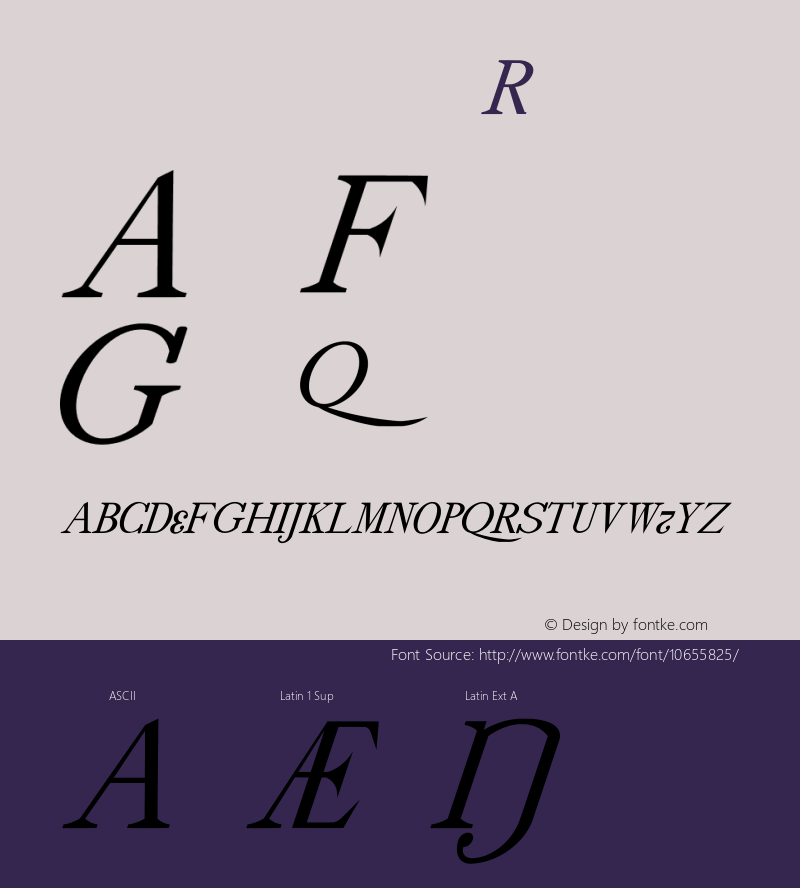 drmdozittc12 Regular Version 001.001 Font Sample