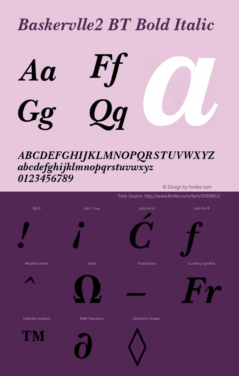 Baskervlle2 BT Bold Italic mfgpctt-v1.52 Wednesday, January 27, 1993 10:47:14 am (EST) Font Sample