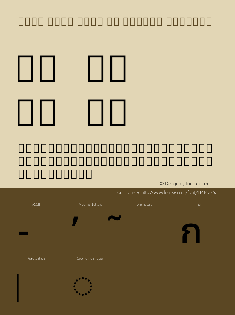 Noto Sans Thai UI Medium Regular Version 1.901 Font Sample