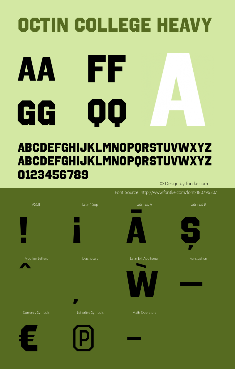 Octin College Heavy Version 1.100;com.myfonts.easy.typodermic.octin-college.heavy.wfkit2.version.3RxV Font Sample