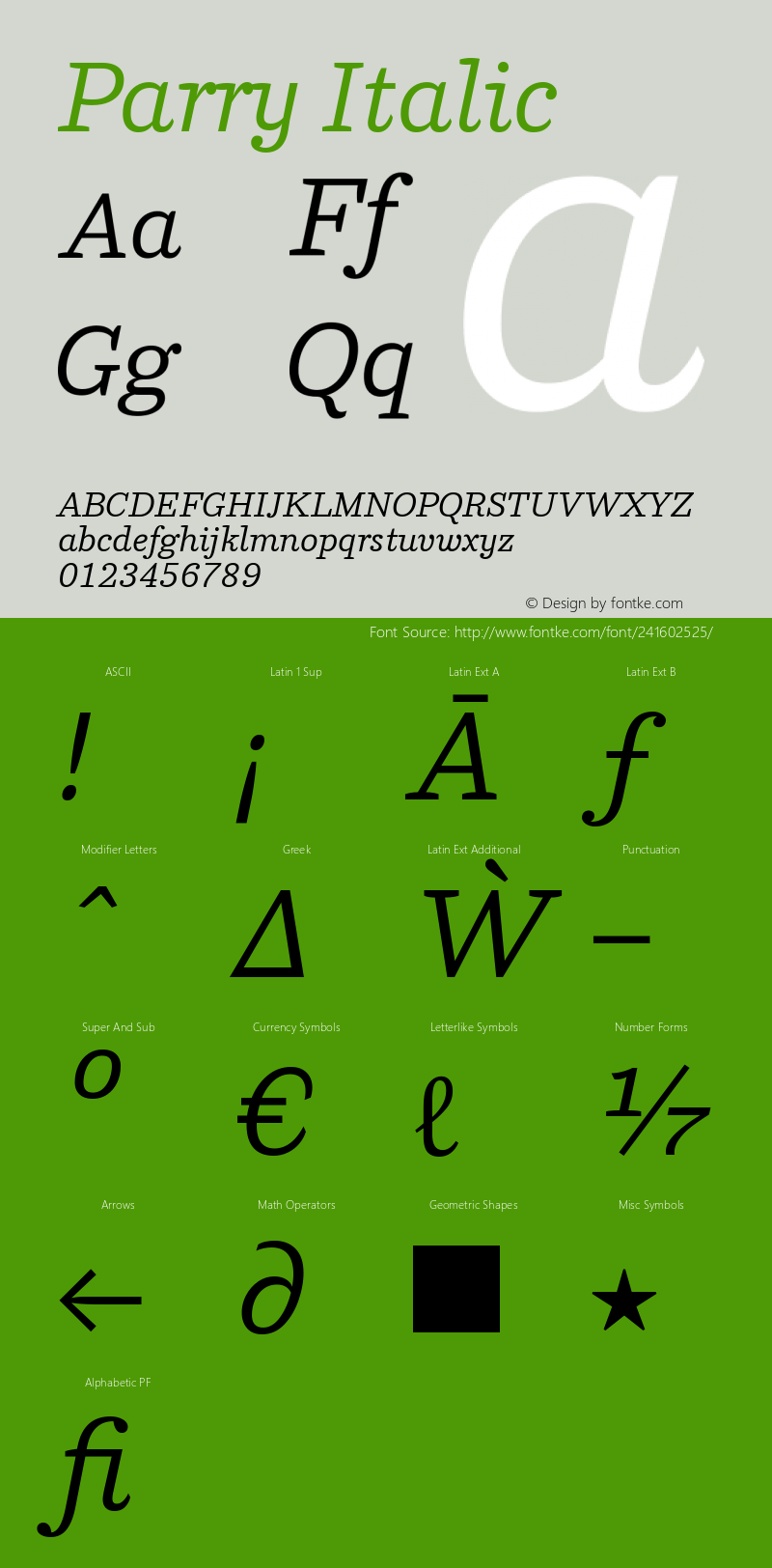 Parry Italic Version 2.004图片样张