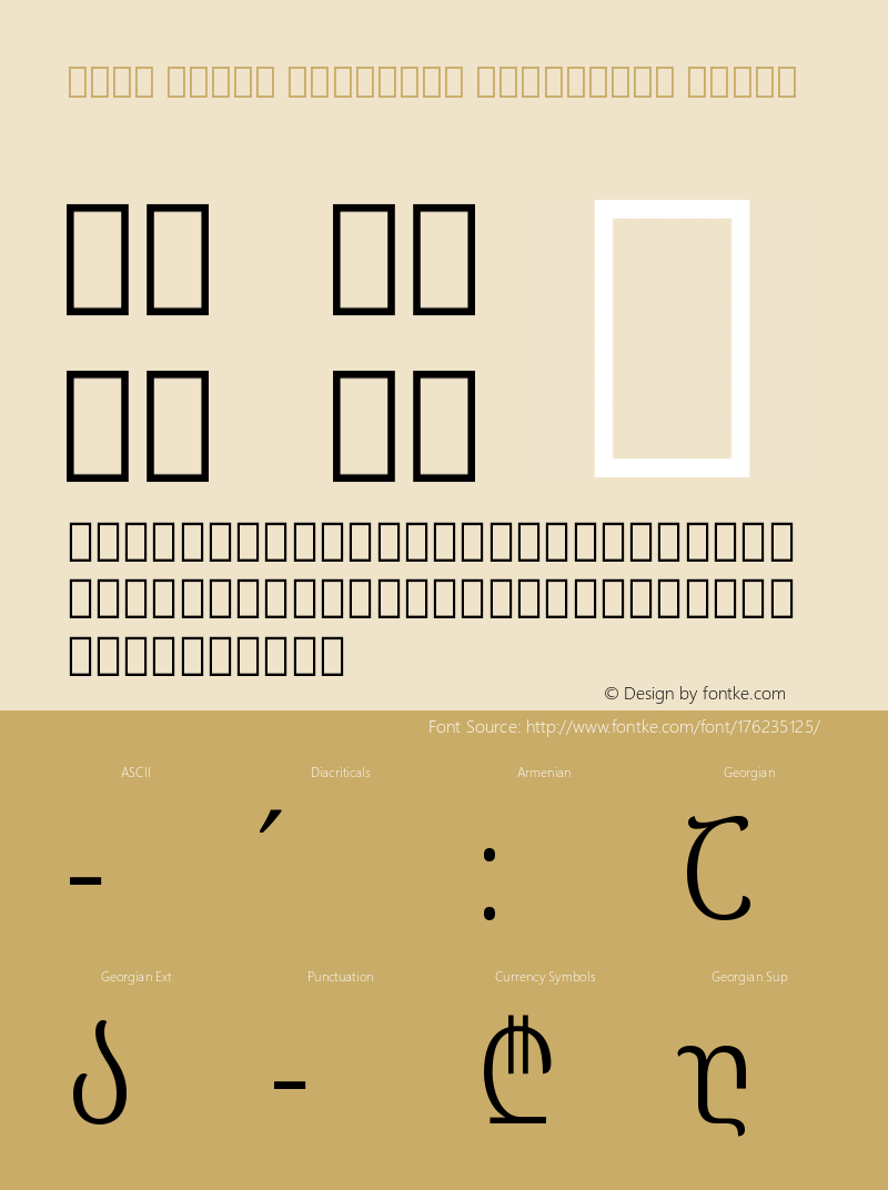 Noto Serif Georgian Condensed Light Version 2.001图片样张