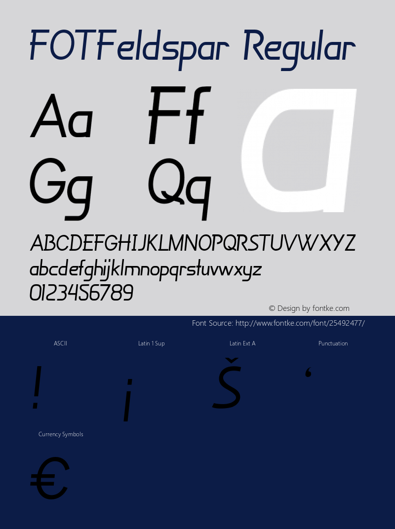 FOTFeldspar Version 1.000 Font Sample