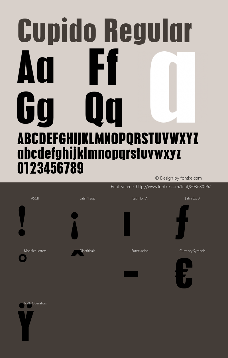 Cupido Brendel            :09.12.1994 Font Sample