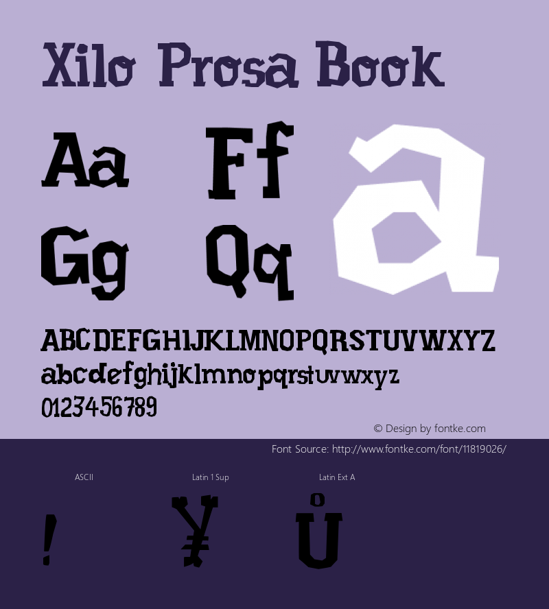 Xilo Prosa Book Version 1.00 May 31, 2010, i Font Sample