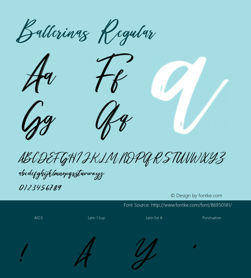 Ballerinas Version 1.008;Fontself Maker 3.5.1 Font Sample