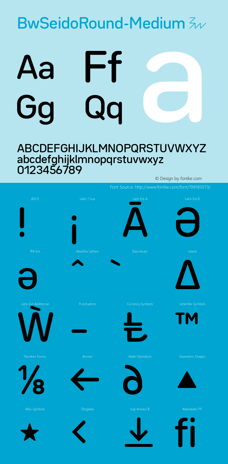 ☞Bw Seido Round Medium Version 1.000;com.myfonts.easy.branding-with-type.bw-seido-round.medium.wfkit2.version.5crb图片样张