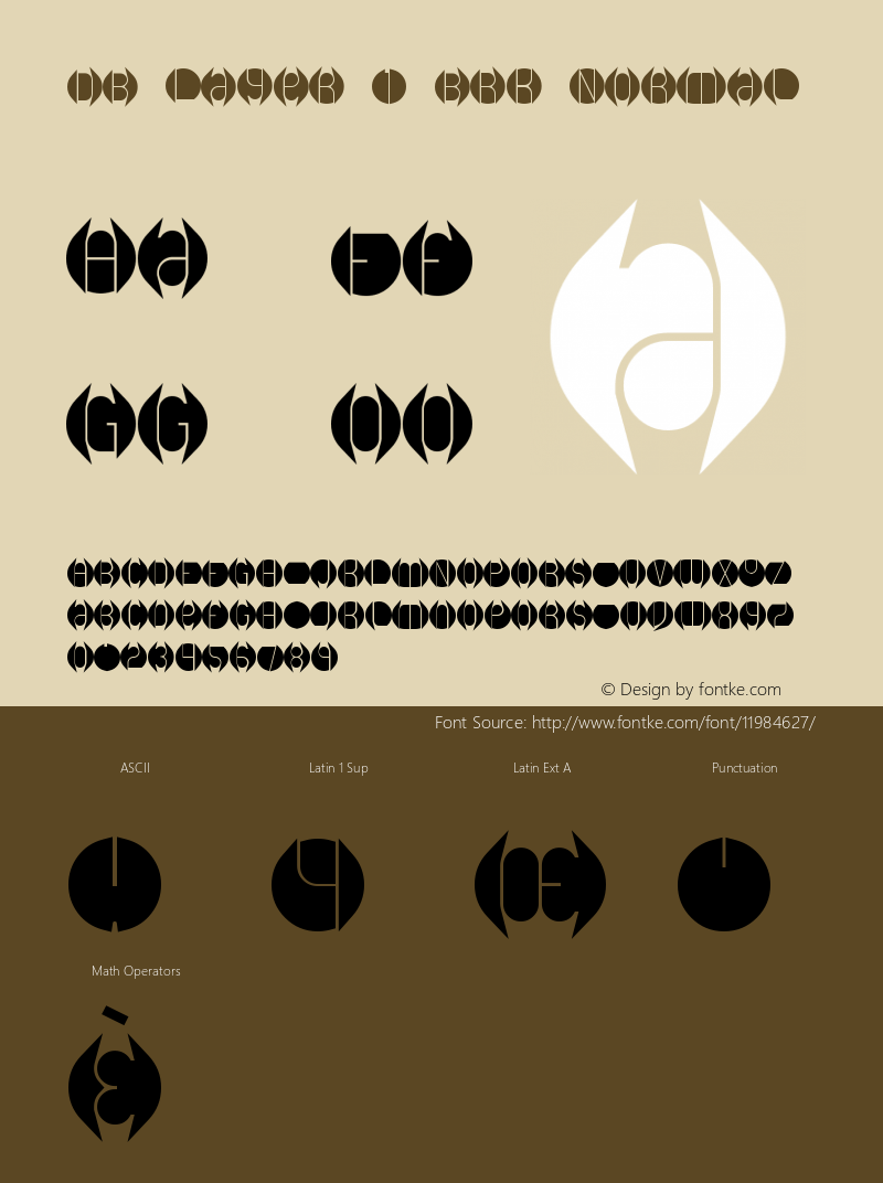 DB Layer 1 BRK Normal Version 2.01 Font Sample