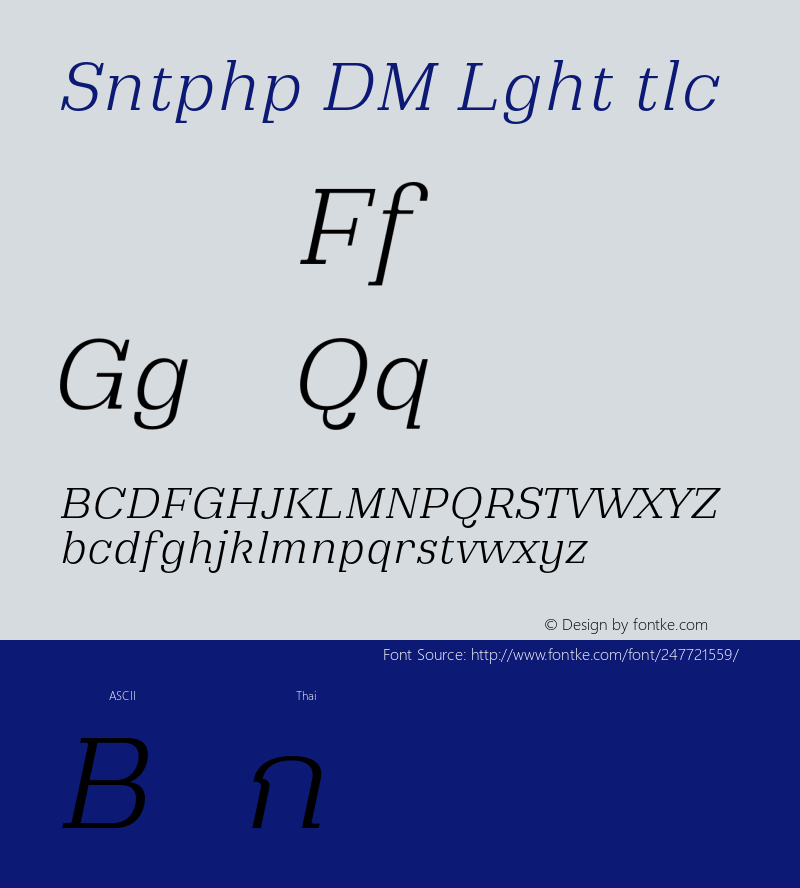 Santiphap DEMO Light Italic Version 1.001;Glyphs 3.1.2 (3151)图片样张