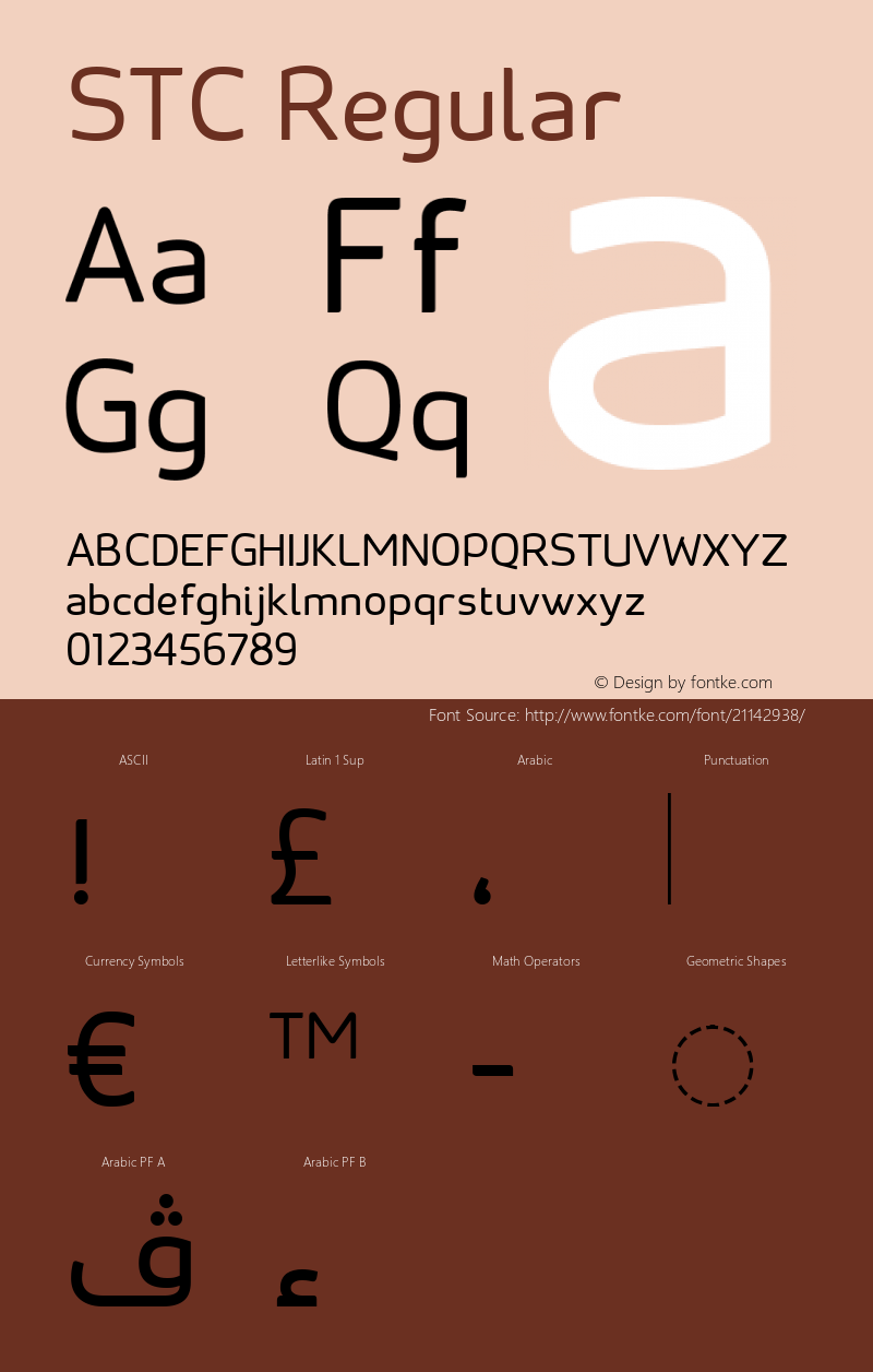 STC-Regular Version 1.029 Font Sample