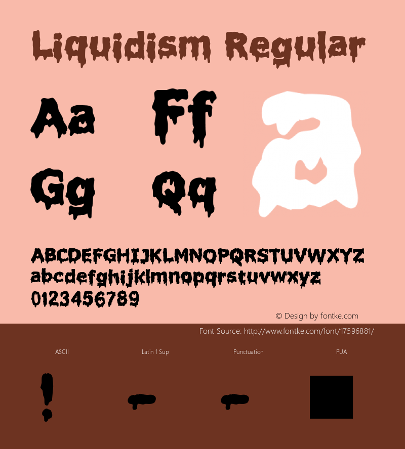 Liquidism Regular 2 Font Sample