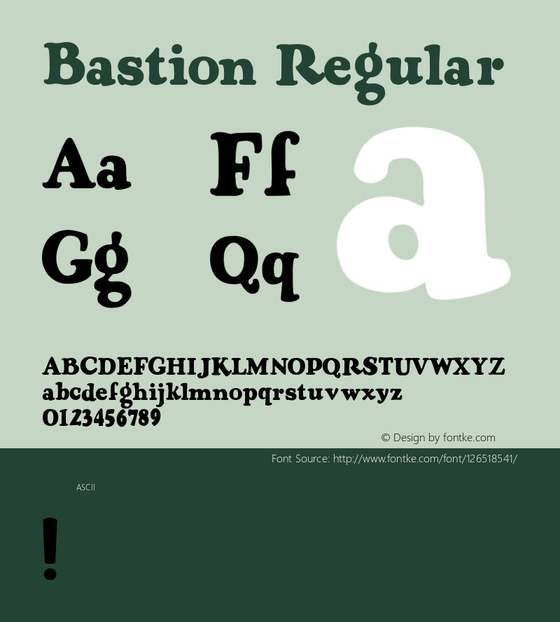 Bastion 001.000 Font Sample