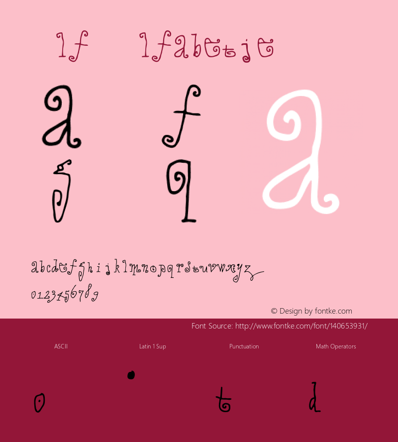 AlfAlfabetje 001.000 Font Sample