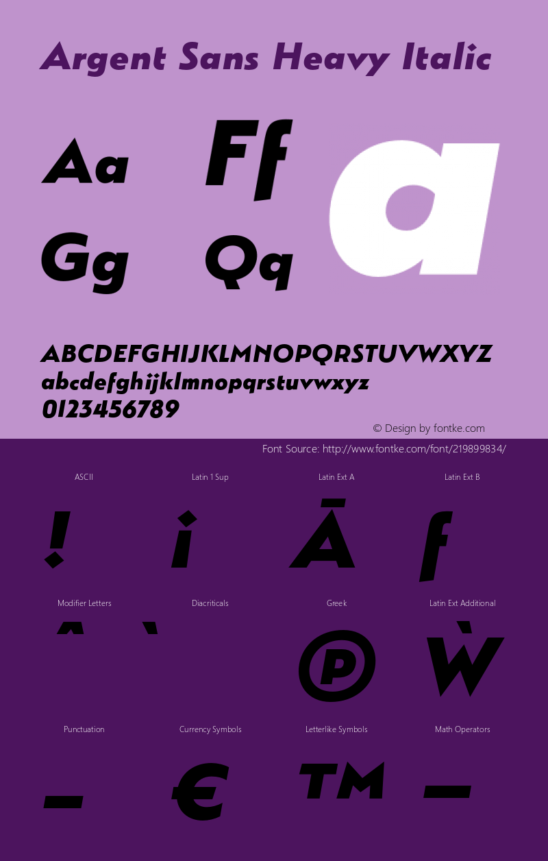 Argent Sans Heavy Italic Version 3.000;PS 003.000;hotconv 1.0.88;makeotf.lib2.5.64775图片样张