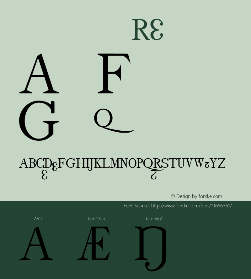 drmdoz12 Regular Version 001.001 Font Sample