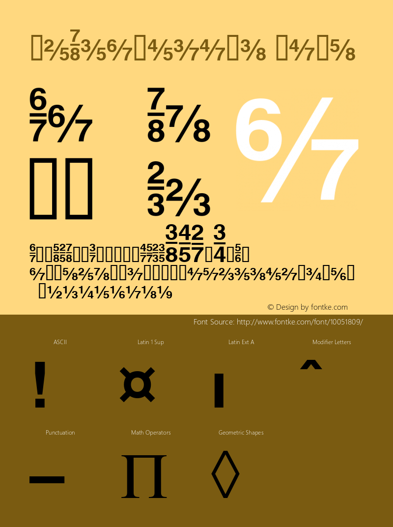 HeFractions Bold Altsys Fontographer 4.0.3 03.06.1994 Font Sample