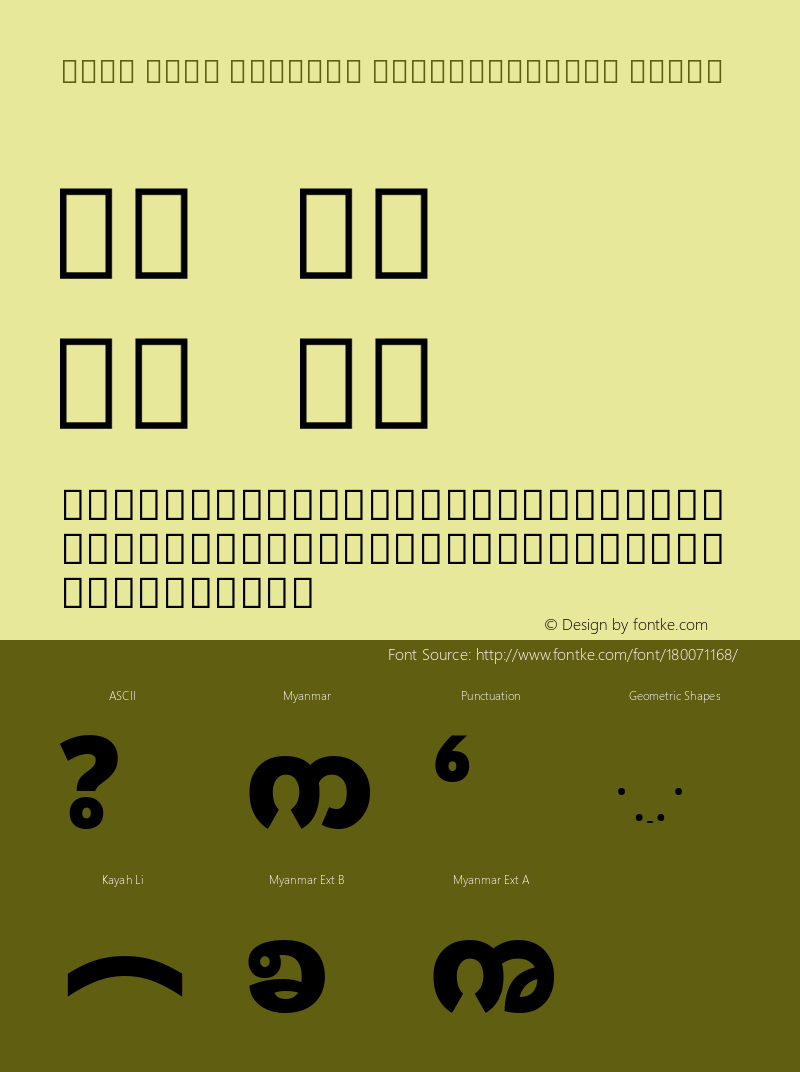 Noto Sans Myanmar SemiCondensed Black Version 2.103; ttfautohint (v1.8.2) -l 8 -r 50 -G 200 -x 14 -D mymr -f none -a qsq -X 