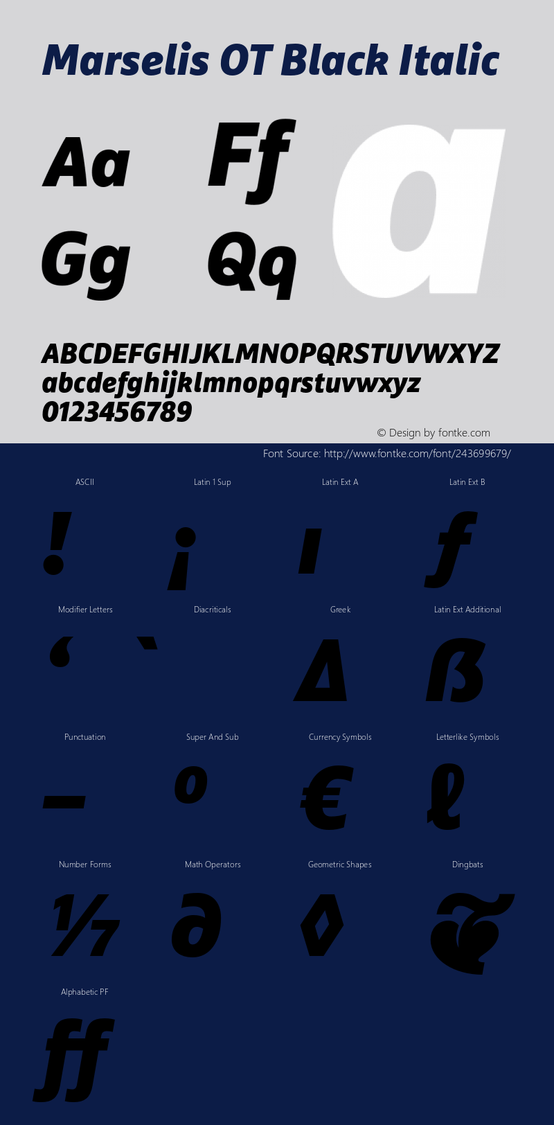 Marselis OT Black Italic Version 7.600, build 1028, FoPs, FL 5.04图片样张