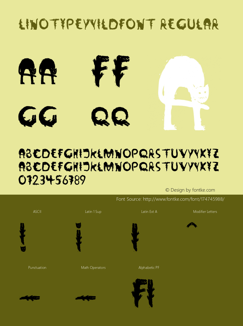 LinotypeWildfont 001.000图片样张