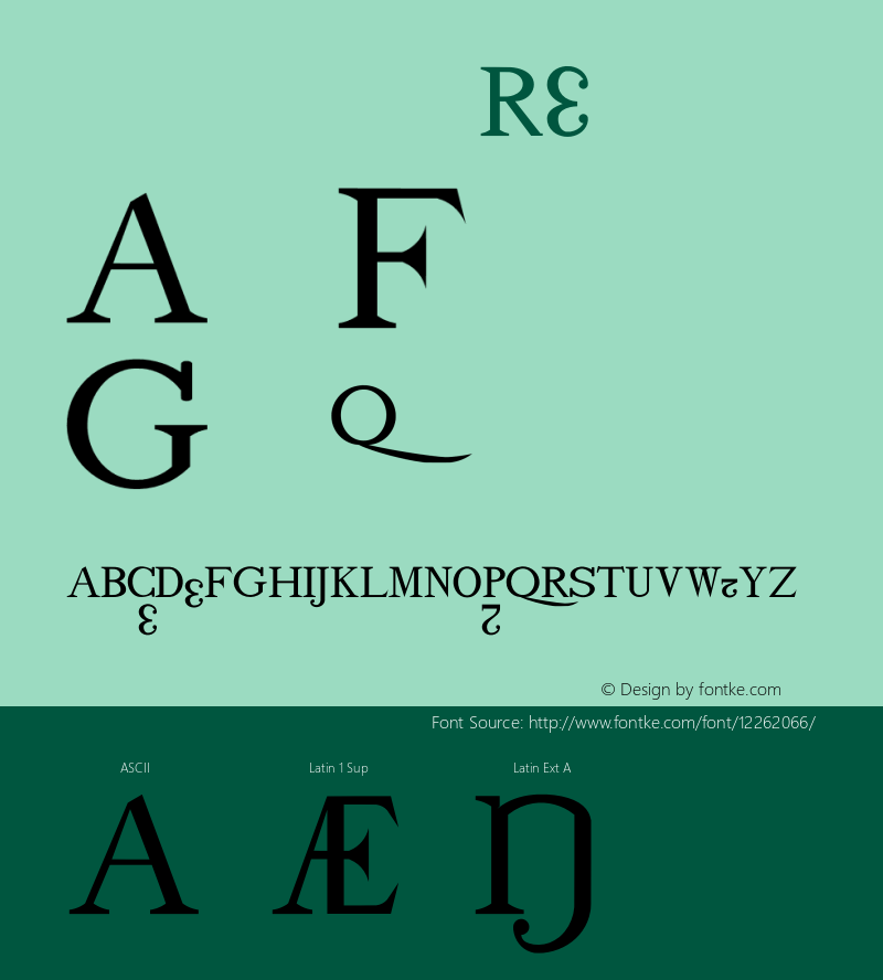 drmdozb12 Regular Version 001.001 Font Sample