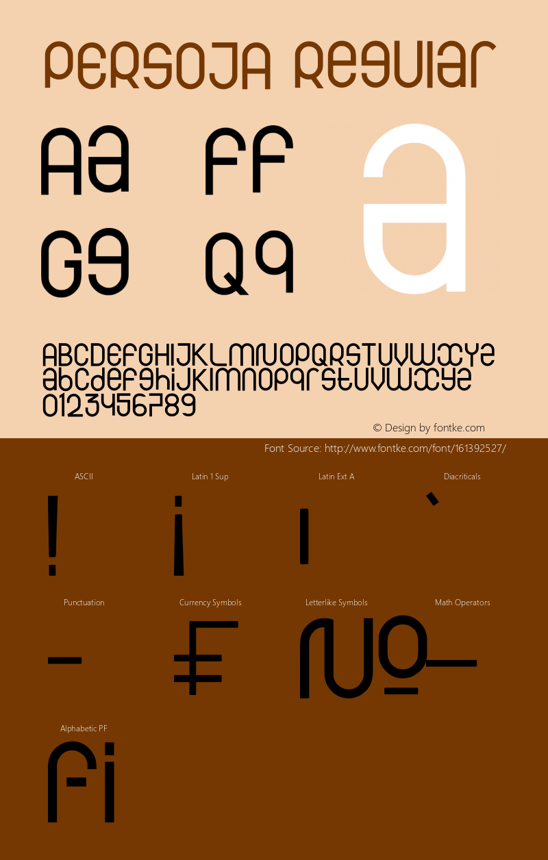 PERSOJA Version 1.00;May 28, 2021;FontCreator 13.0.0.2683 32-bit Font Sample