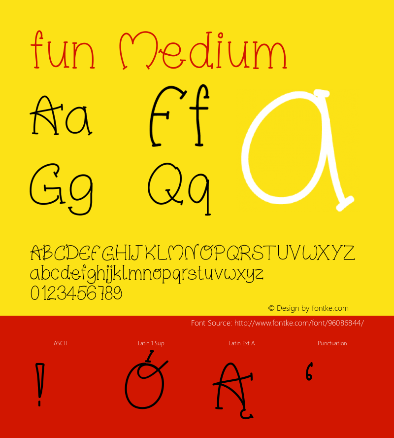 fun Version 001.000 Font Sample