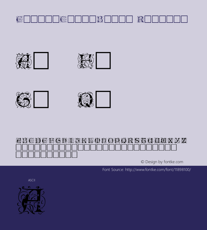 EileenCaps-Black Regular Altsys Fontographer 3.5  5/27/92 Font Sample