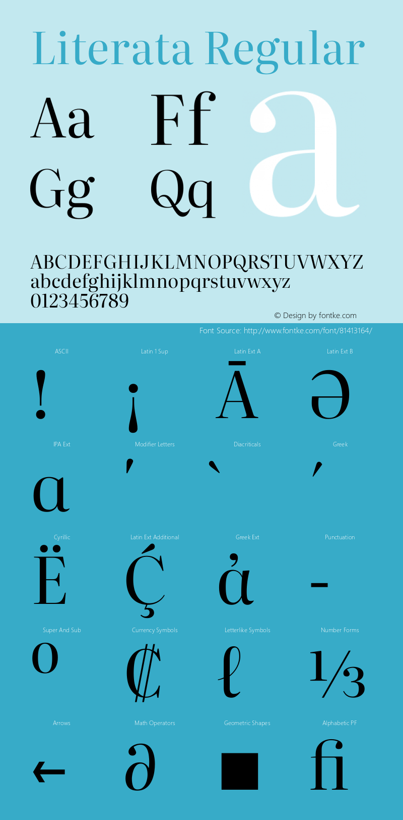 Literata Regular Version 3.002 Font Sample