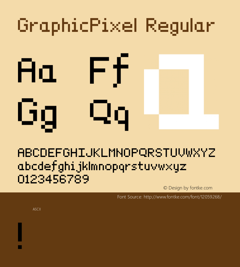GraphicPixel Regular 1.0 Font Sample