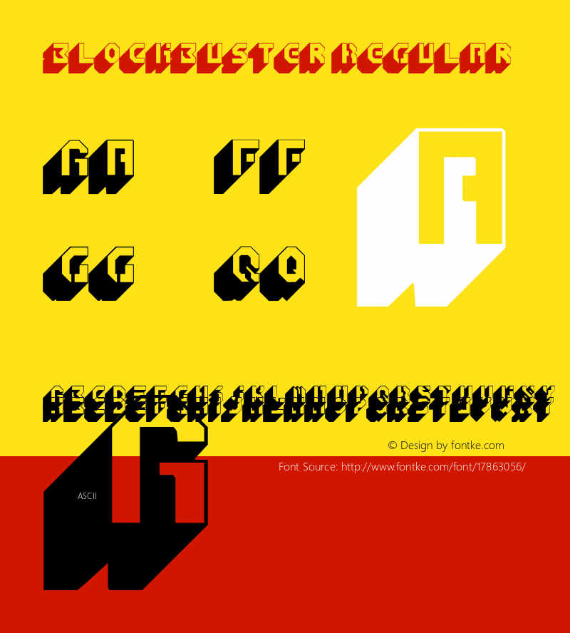 Blockbuster Regular Version 1.0 Font Sample