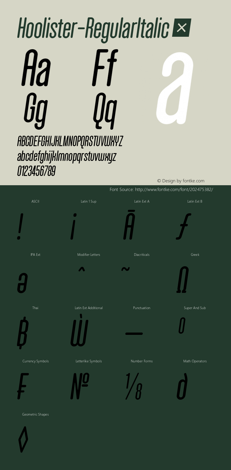 ☞Hoolister Regular Italic 1.000;com.myfonts.easy.ckhans-fonts.hoolister.regular-italic.wfkit2.version.5Mnm图片样张