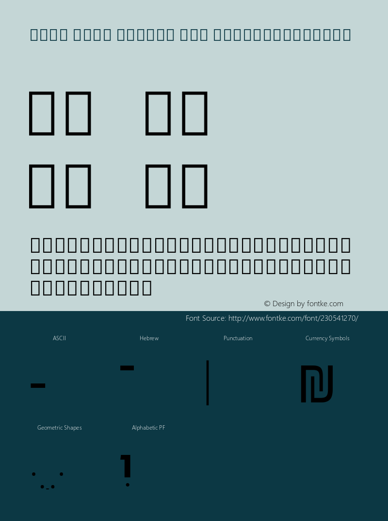 Noto Sans Hebrew New ExtraCondensed Version 3.001; ttfautohint (v1.8) -l 8 -r 50 -G 200 -x 14 -D hebr -f none -a qsq -X 