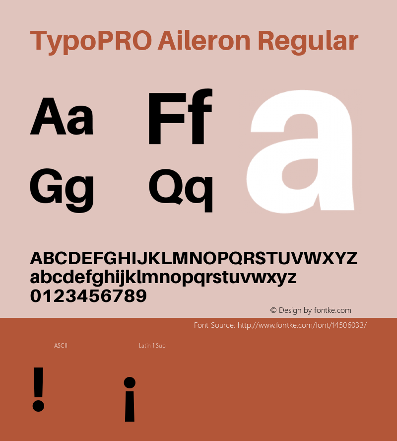 TypoPRO Aileron Regular Version 1.000;PS 001.000;hotconv 1.0.70;makeotf.lib2.5.58329 Font Sample