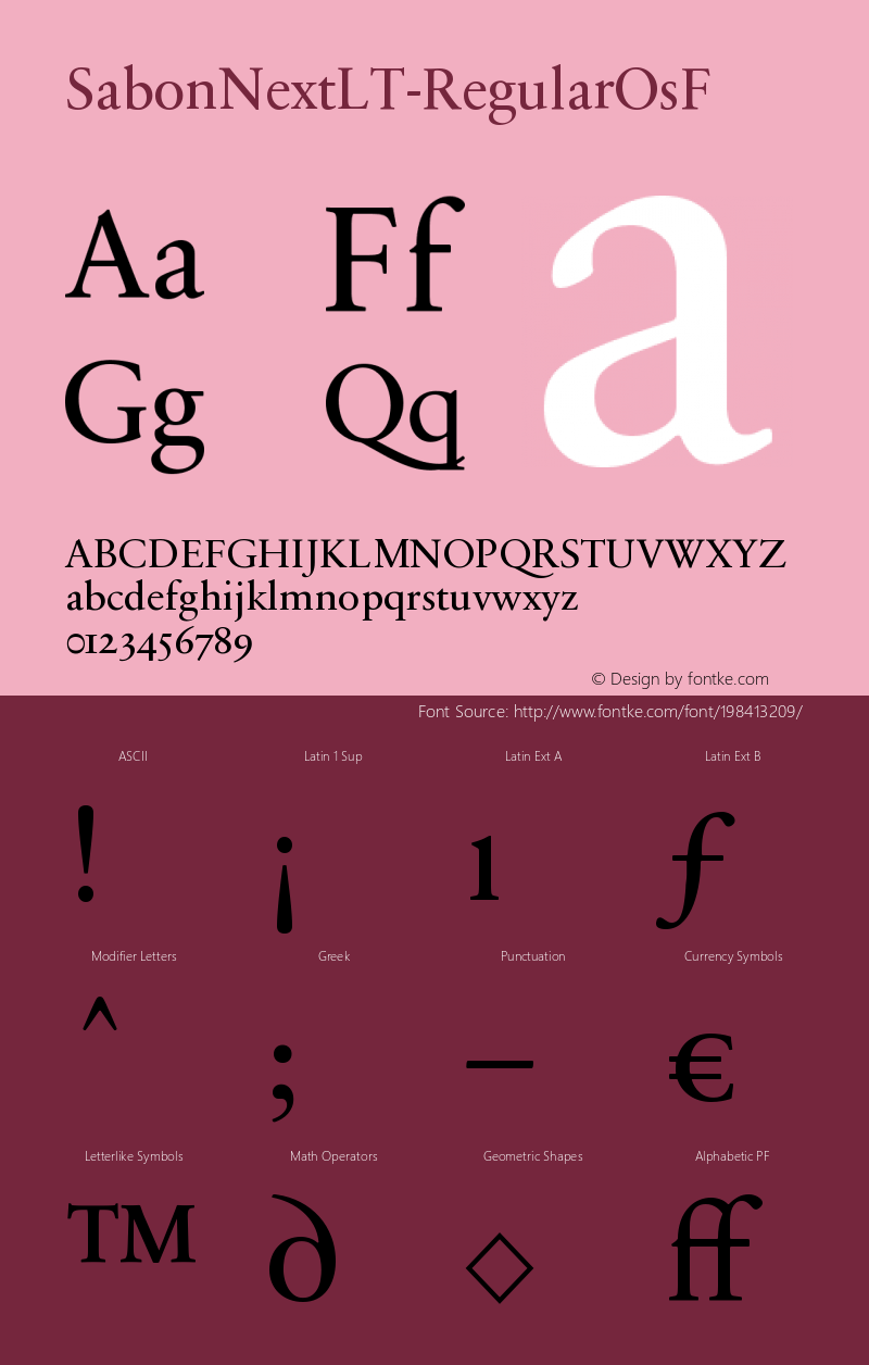 ☞SabonNext LT Regular Old Style Figures Version 1.02;2005; ttfautohint (v1.5);com.myfonts.easy.linotype.sabon-next.lt-regular-osf.wfkit2.version.54ee图片样张