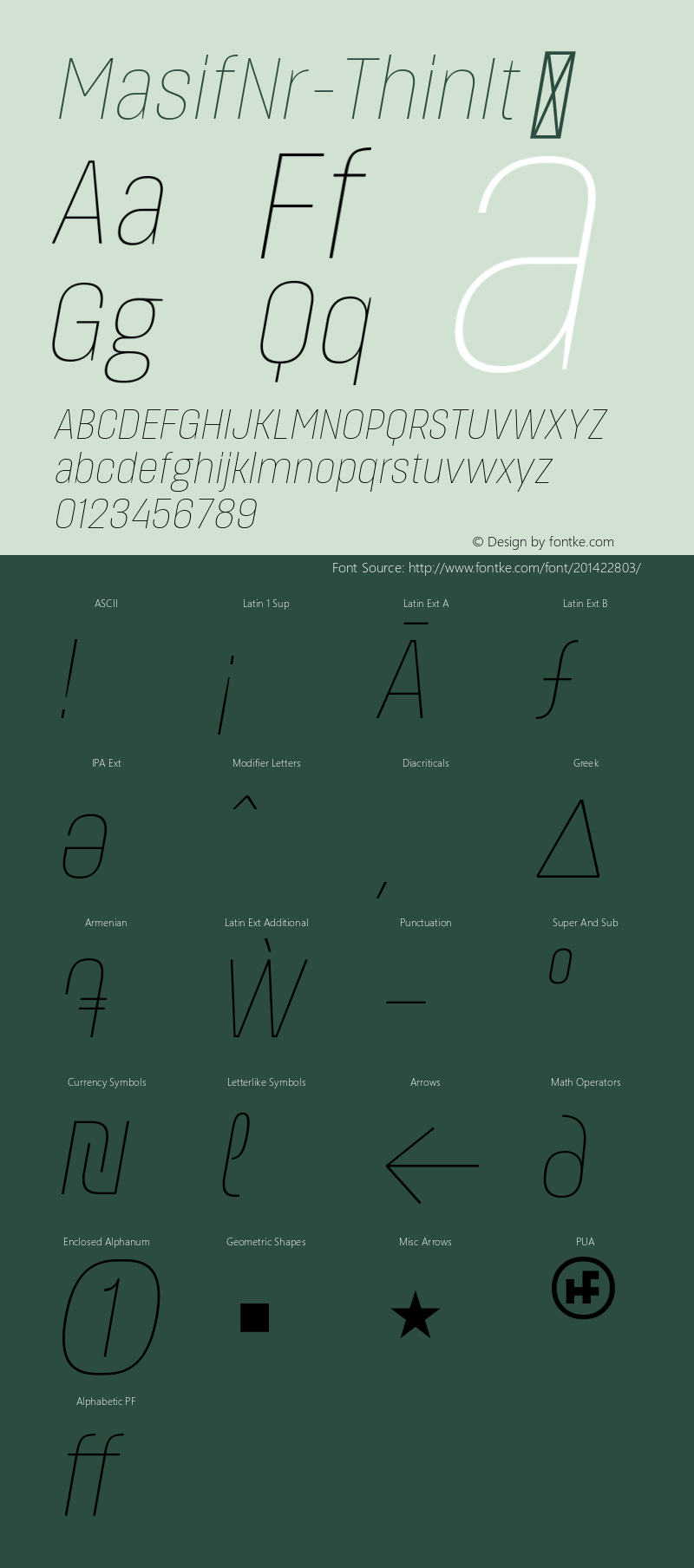 ☞MasifNr-ThinIt Version 1.001; ttfautohint (v1.5);com.myfonts.easy.hurufatfont-type-foundry.masif.narrow-thin-italic.wfkit2.version.5Bu1图片样张