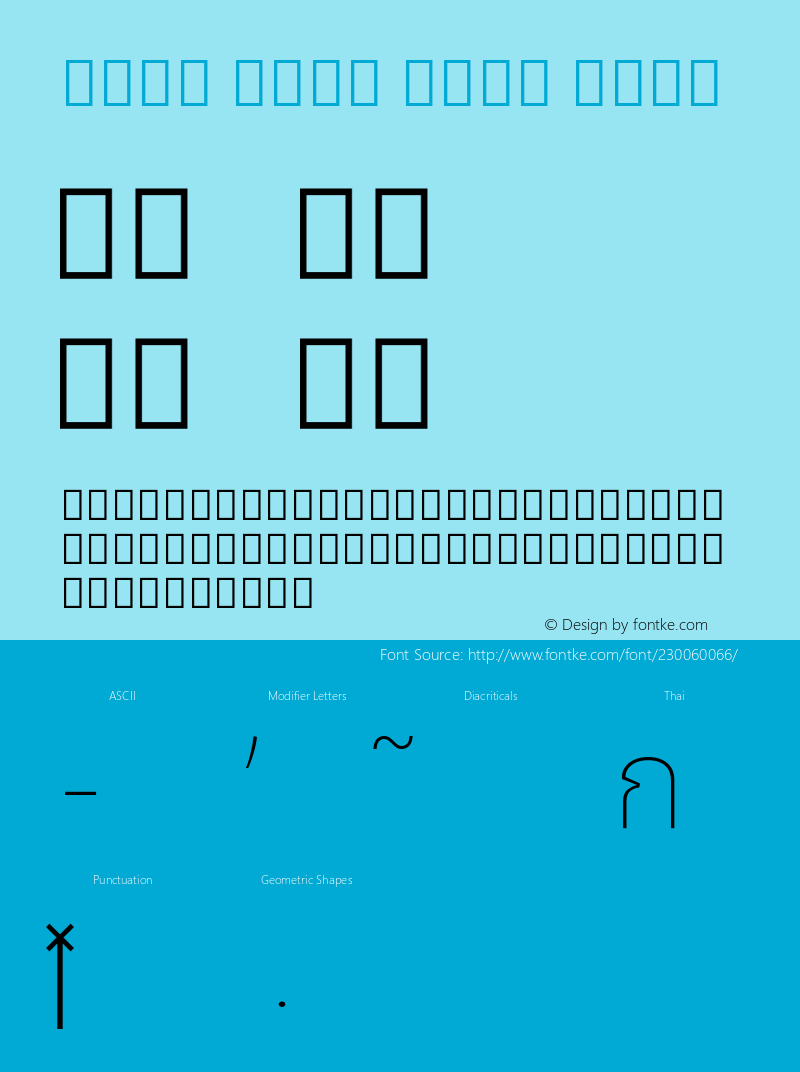 Noto Sans Thai Thin Version 2.000; ttfautohint (v1.8) -l 8 -r 50 -G 200 -x 14 -D thai -f none -a qsq -X 