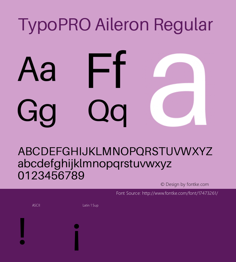 TypoPRO Aileron Regular Version 1.102;PS 001.102;hotconv 1.0.70;makeotf.lib2.5.58329 Font Sample