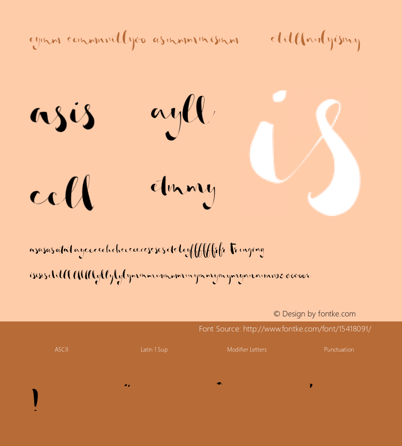 So Lovely Combo 1 Regular Version 1.0 Font Sample