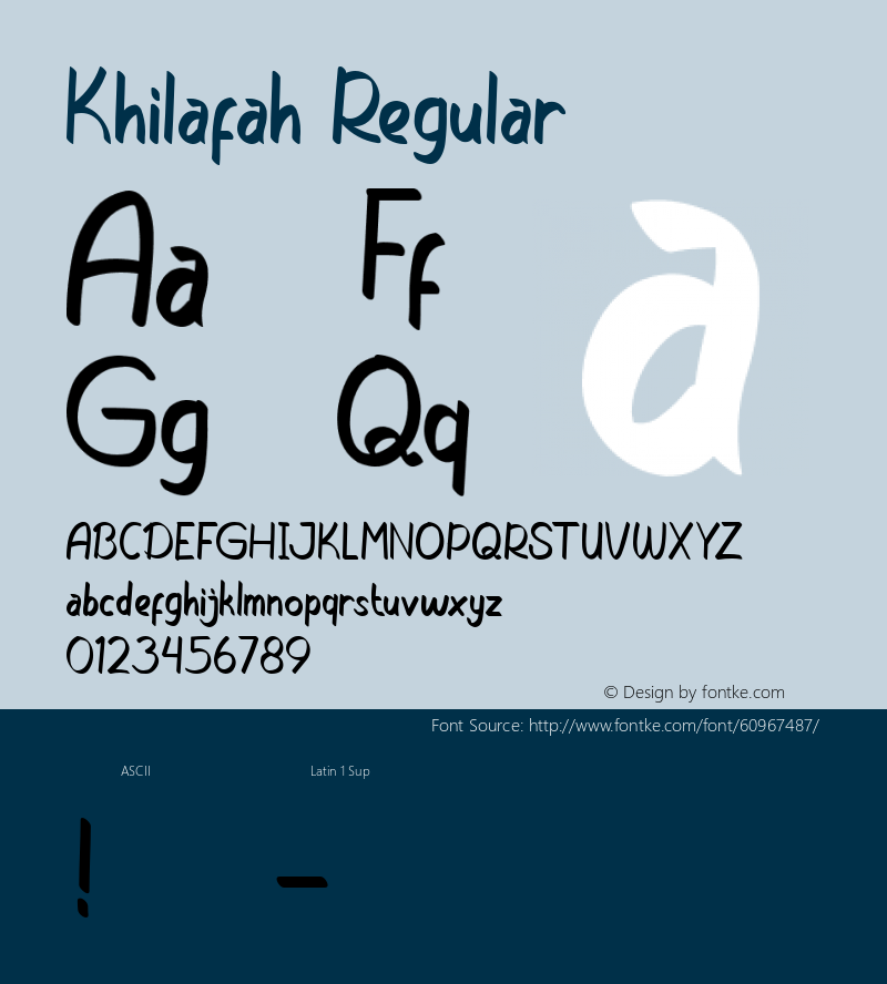 Khilafah Version 1.00;March 26, 2020;FontCreator 12.0.0.2563 64-bit Font Sample