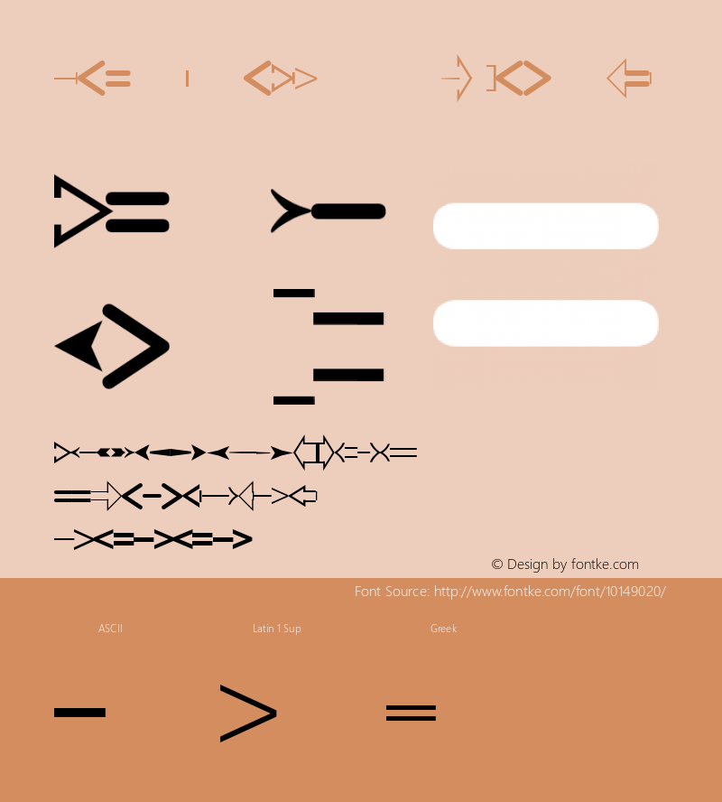 CreativeArrows LT Regular Version 001.000 Font Sample