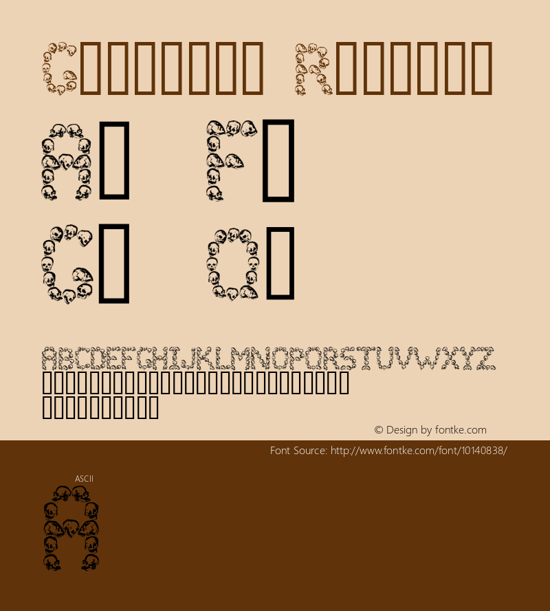 Golgotha Regular Macromedia Fontographer 4.1 26/04/2005 Font Sample